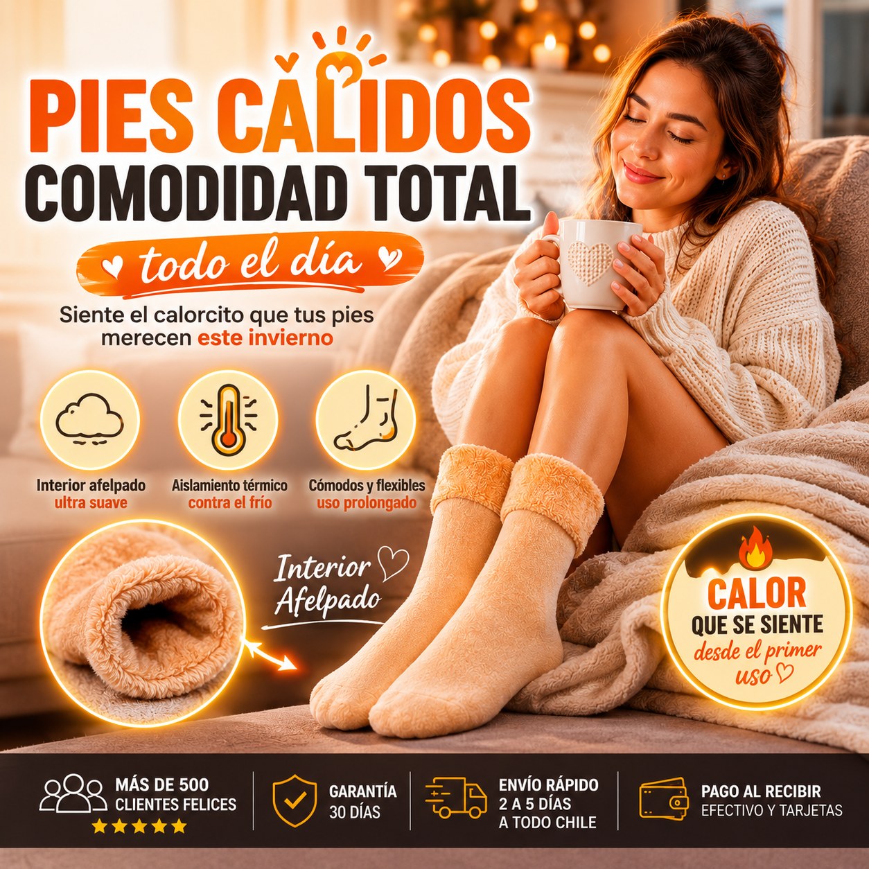 Warmy Socks: El calorcito que tus pies necesitaban (Pack x6 + Envío Gratis)