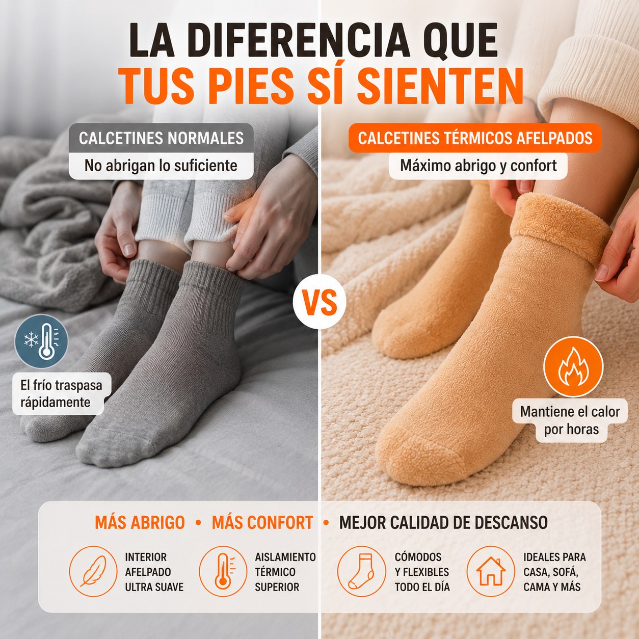 Warmy Socks: El calorcito que tus pies necesitaban (Pack x6 + Envío Gratis)