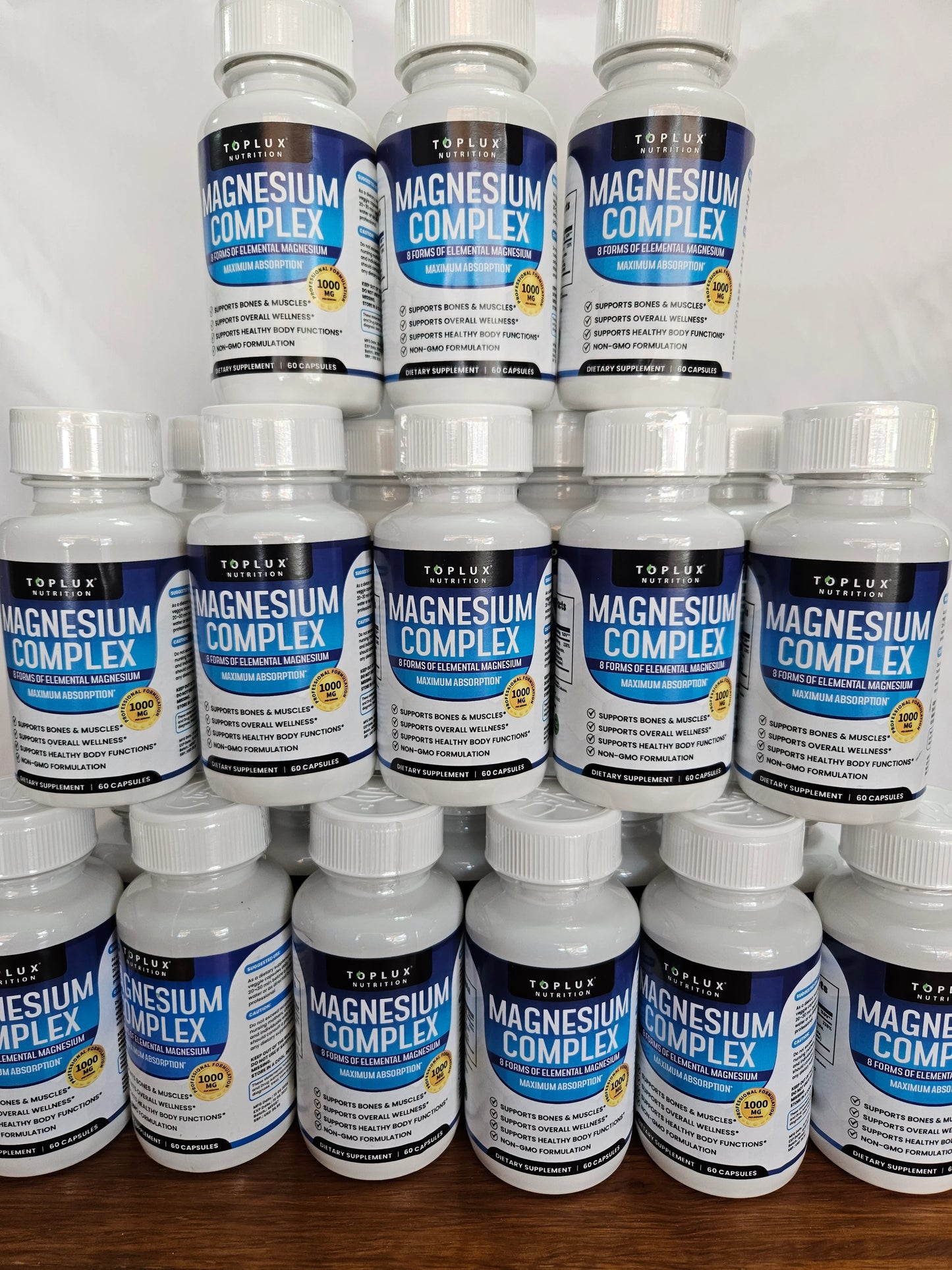 Magnesio Complex 8 en 1 Premium | Energía, Sueño, Músculos y Concentración | 60 Cápsulas de Alta Absorción